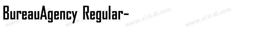 BureauAgency Regular字体转换